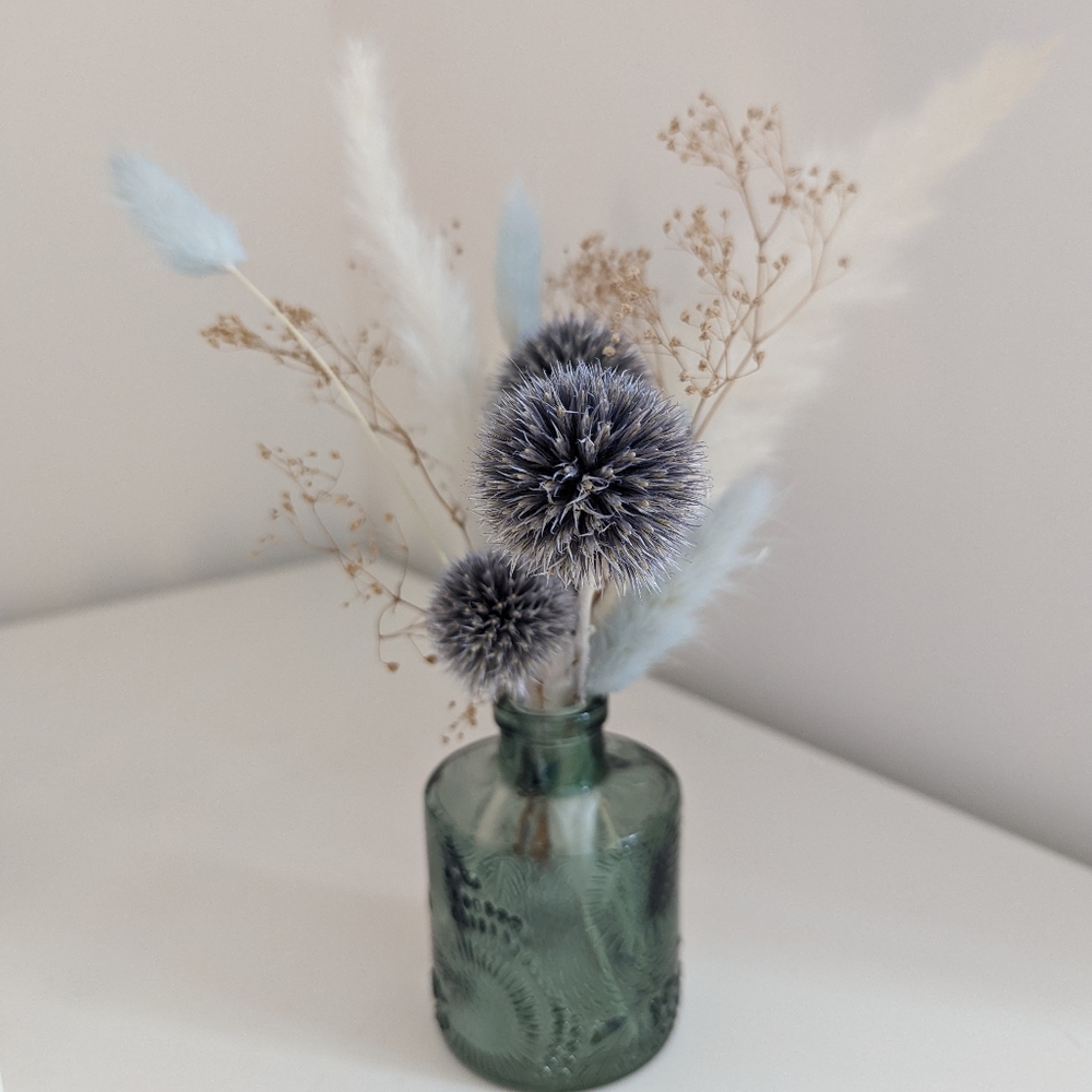 LAST CHANCE Forever Dried Flowers and Vase